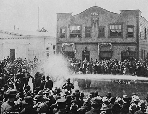 Police Assail Free Speech Protesters with Fire Hoses 